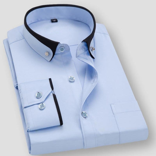 Sky Madrid Dual Tone Long Sleeve Shirt