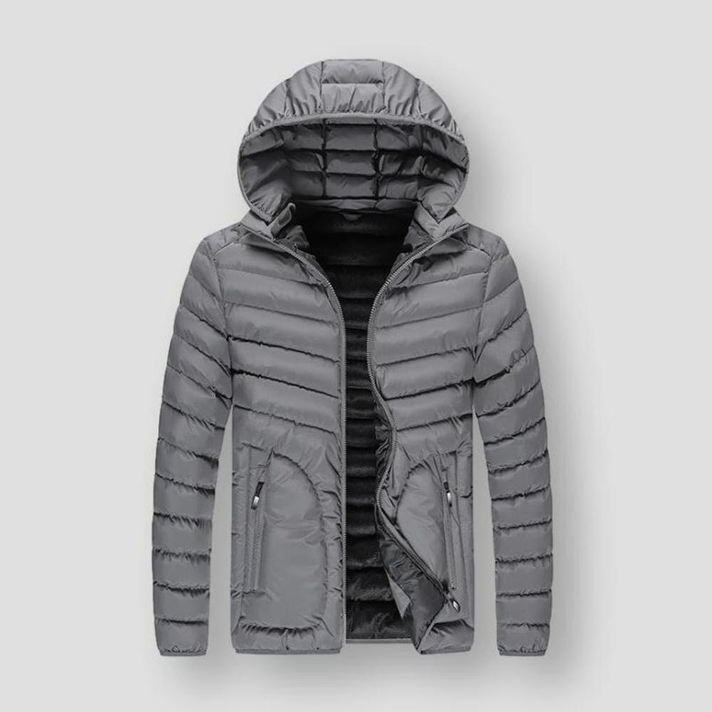 Sky Madrid Quilted Hooded Parka