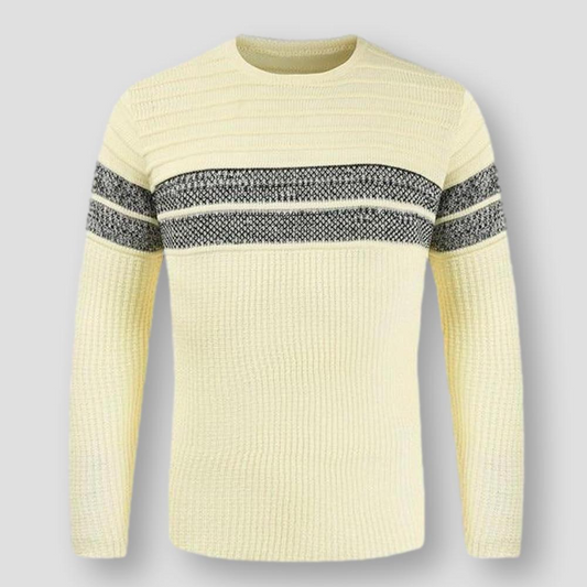 Sky Madrid Striped Knitted Pullover