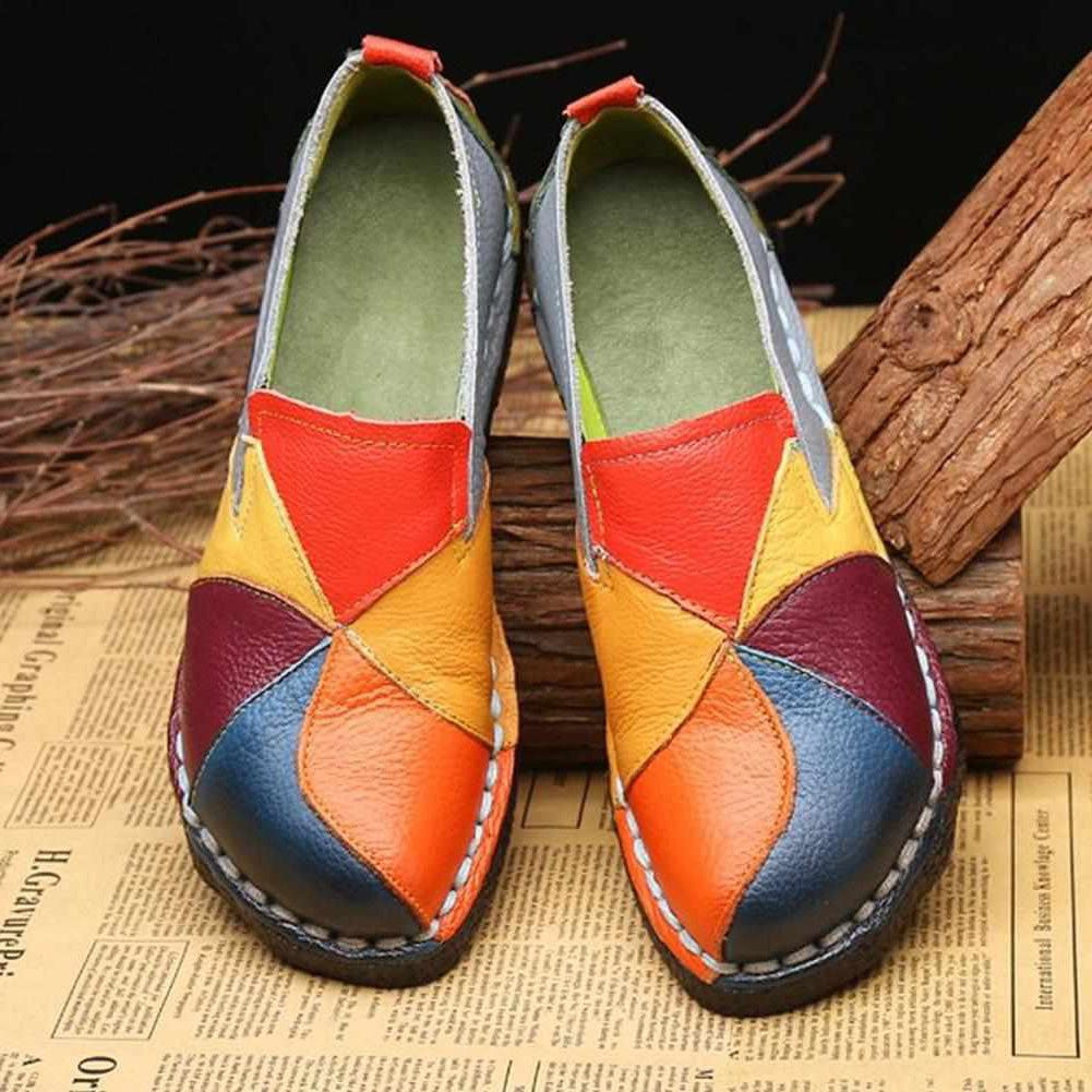 Saint Morris Colorful Leather Loafers