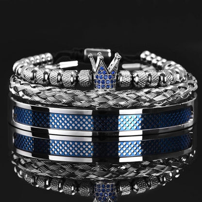 North Royal Stainless Steel Braided Bracelet