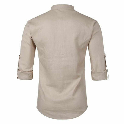 Saint Morris Linen Roll-Up Shirt