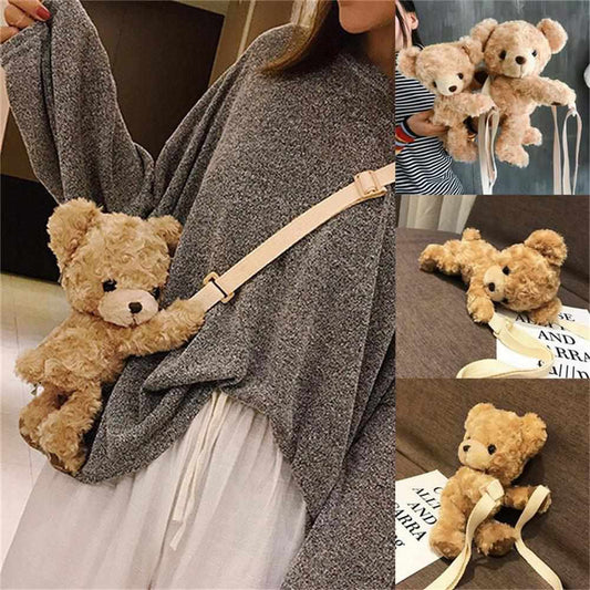 Sky Madrid Teddy Bear Crossbody Bag