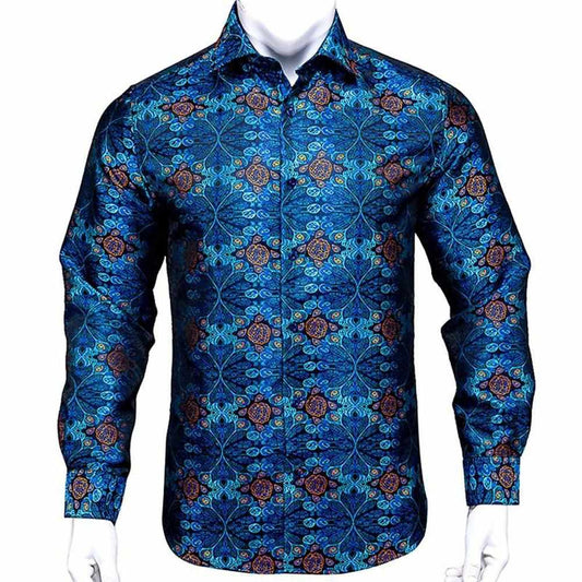 Saint Morris Paisley Silk Shirt