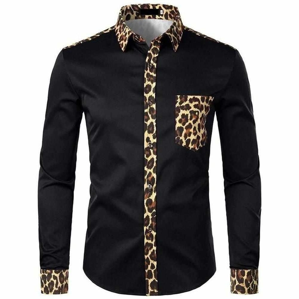 Sky Madrid Leopard Button-Up Shirt