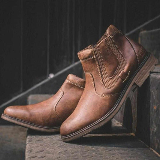 Sky Madrid Chelsea Leather Boots