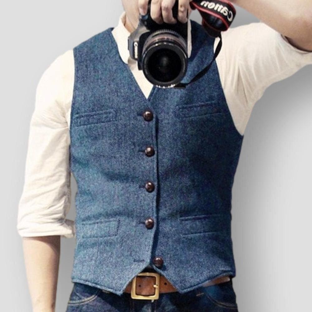 North Royal Manchester Denim Suit Vest