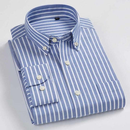 Sky Madrid Striped Button-Down Shirt