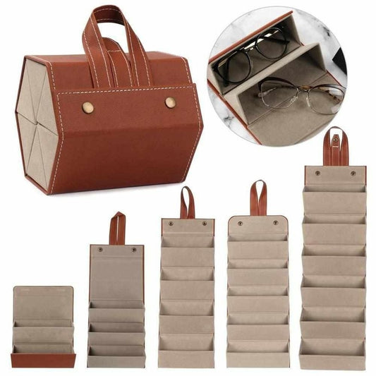 Sky Madrid Portable Leather Eyewear Case