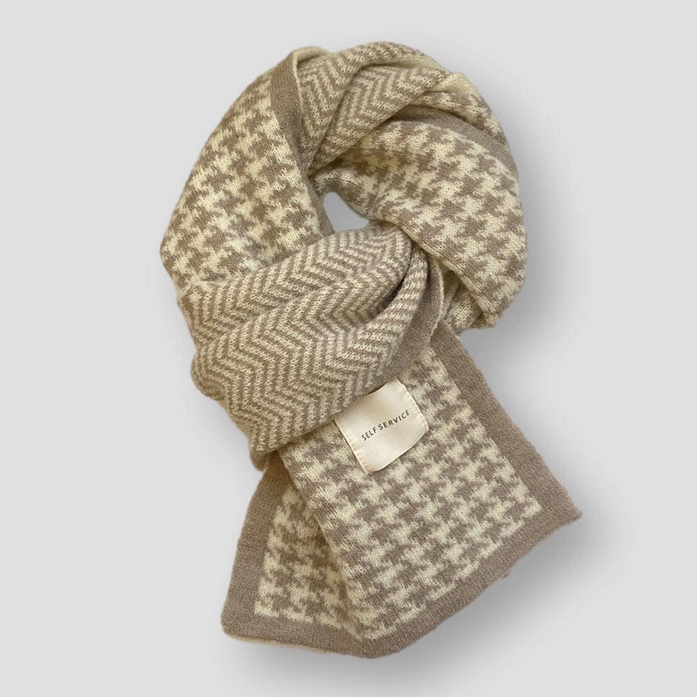 Sky Madrid Jasper Houndstooth Scarf