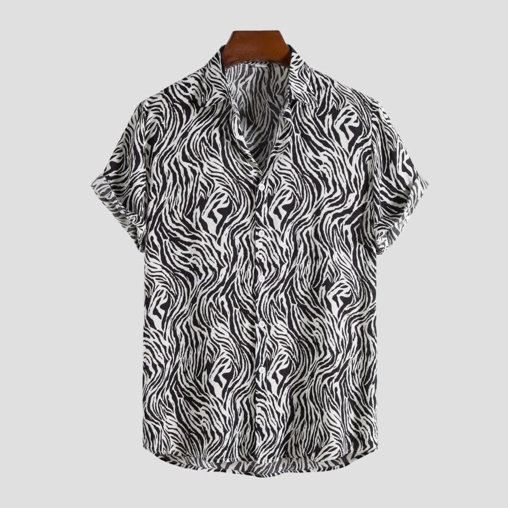 Saint Morris Oceanside Leopard Print Casual Shirt