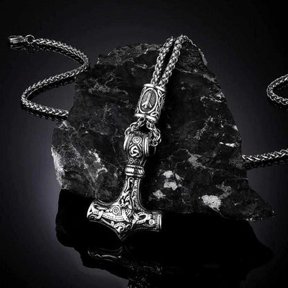Saint Morris Viking Hammer Stainless Steel Necklace