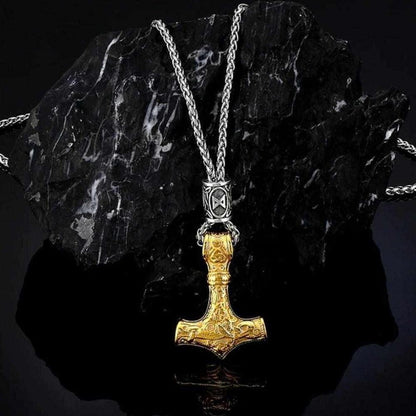 Saint Morris Viking Hammer Stainless Steel Necklace