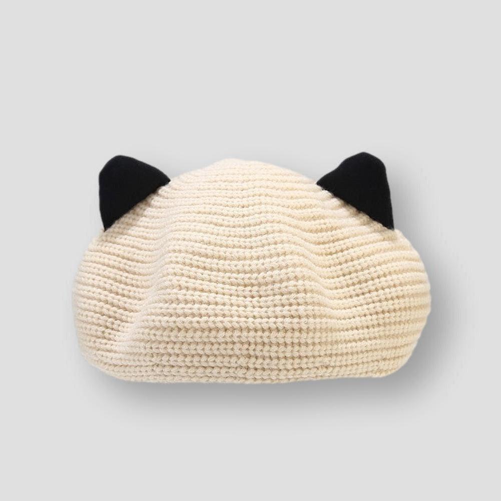 Sky Madrid Knitted Ear Beret