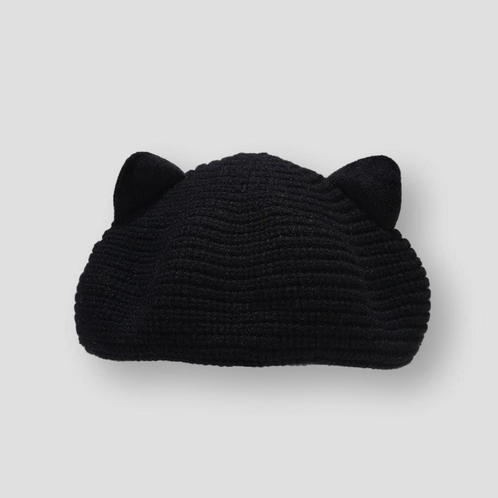 Sky Madrid Knitted Ear Beret