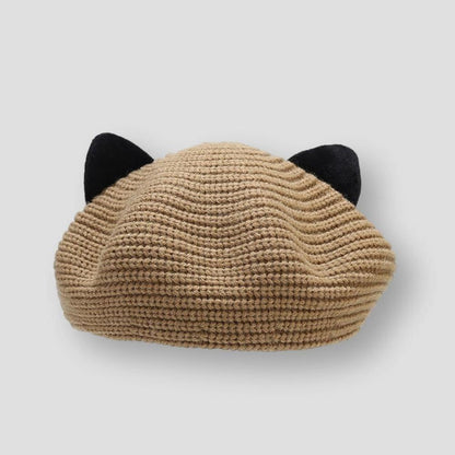 Sky Madrid Knitted Ear Beret