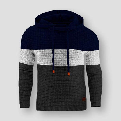 Sky Madrid Patchwork Contrast Hoodie