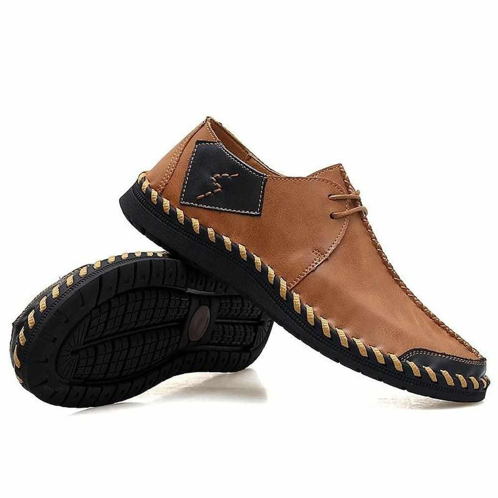 Saint Morris Leather Stitched Shoes