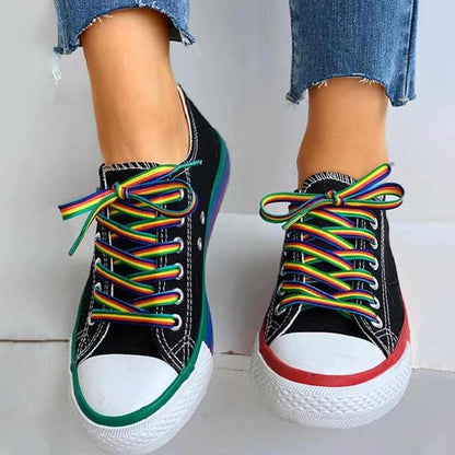 North Royal Colorful Low-Top Canvas Sneakers