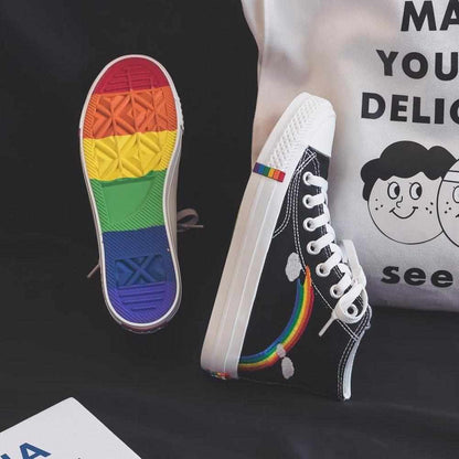 Sky Madrid Vulcanized Rainbow Sneaker