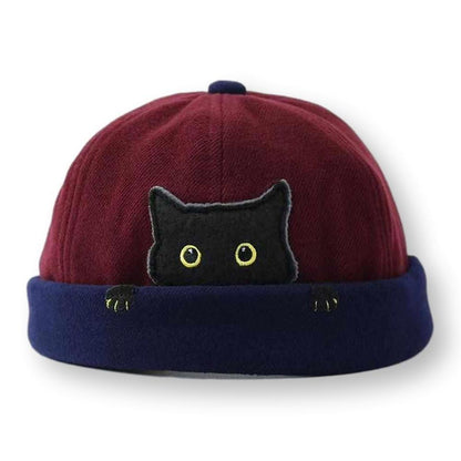 Sky Madrid Knitted Cat Melon Hat