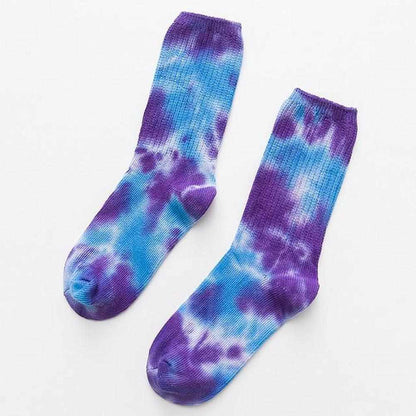 Sky Madrid Tie-Dye Crew Socks