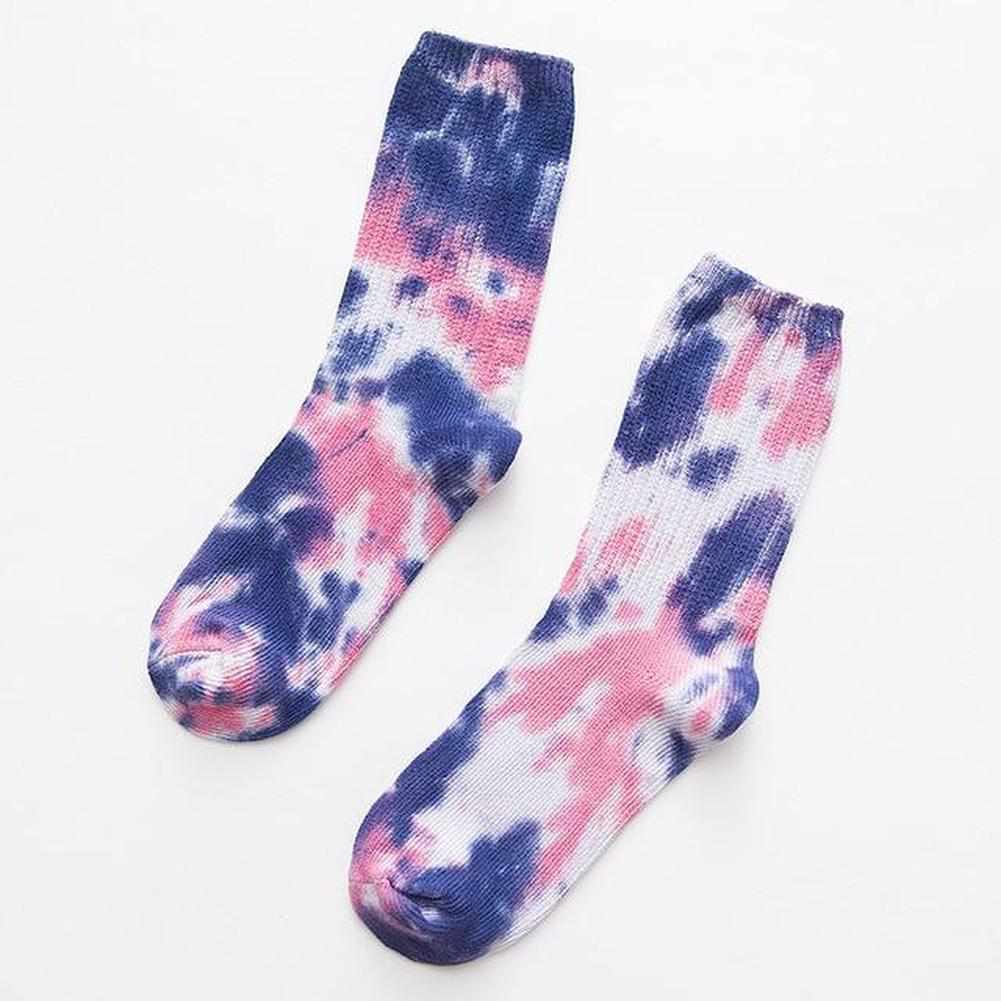 Sky Madrid Tie-Dye Crew Socks