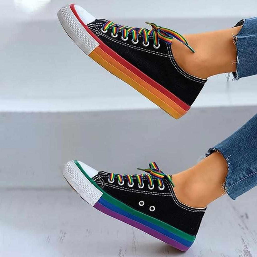 North Royal Colorful Low-Top Canvas Sneakers