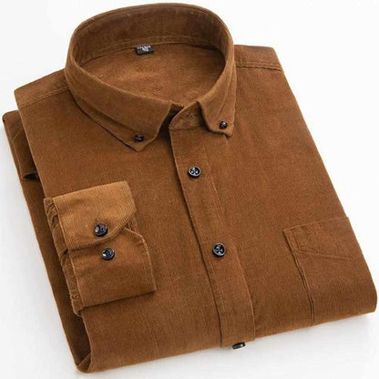 Sky Madrid Corduroy Button-Down Shirt