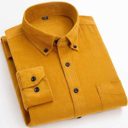 Sky Madrid Corduroy Button-Down Shirt