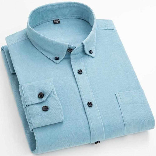 Sky Madrid Corduroy Button-Down Shirt