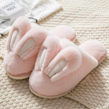 Fluffy Rabbit Home Slippers